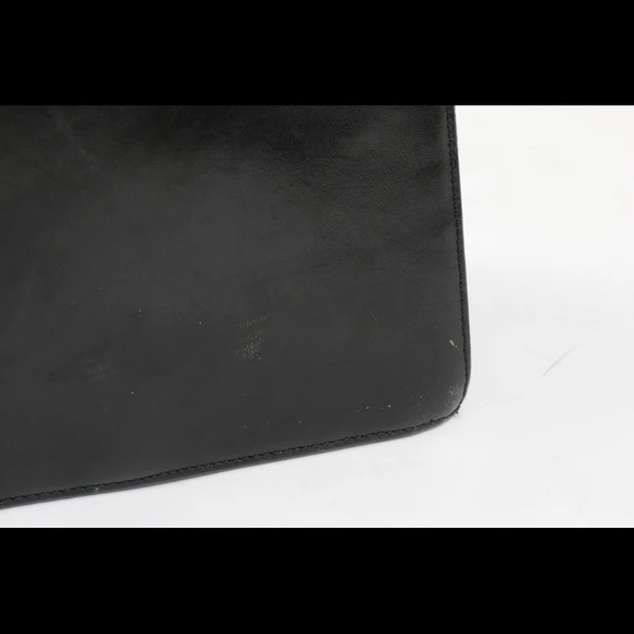 Vintage Bally Italy Black Leather Designer Handbag, 1990s - Picture 6 of 9